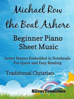 cover image of Michael Row the Boat Beginnern Piano Sheet Music